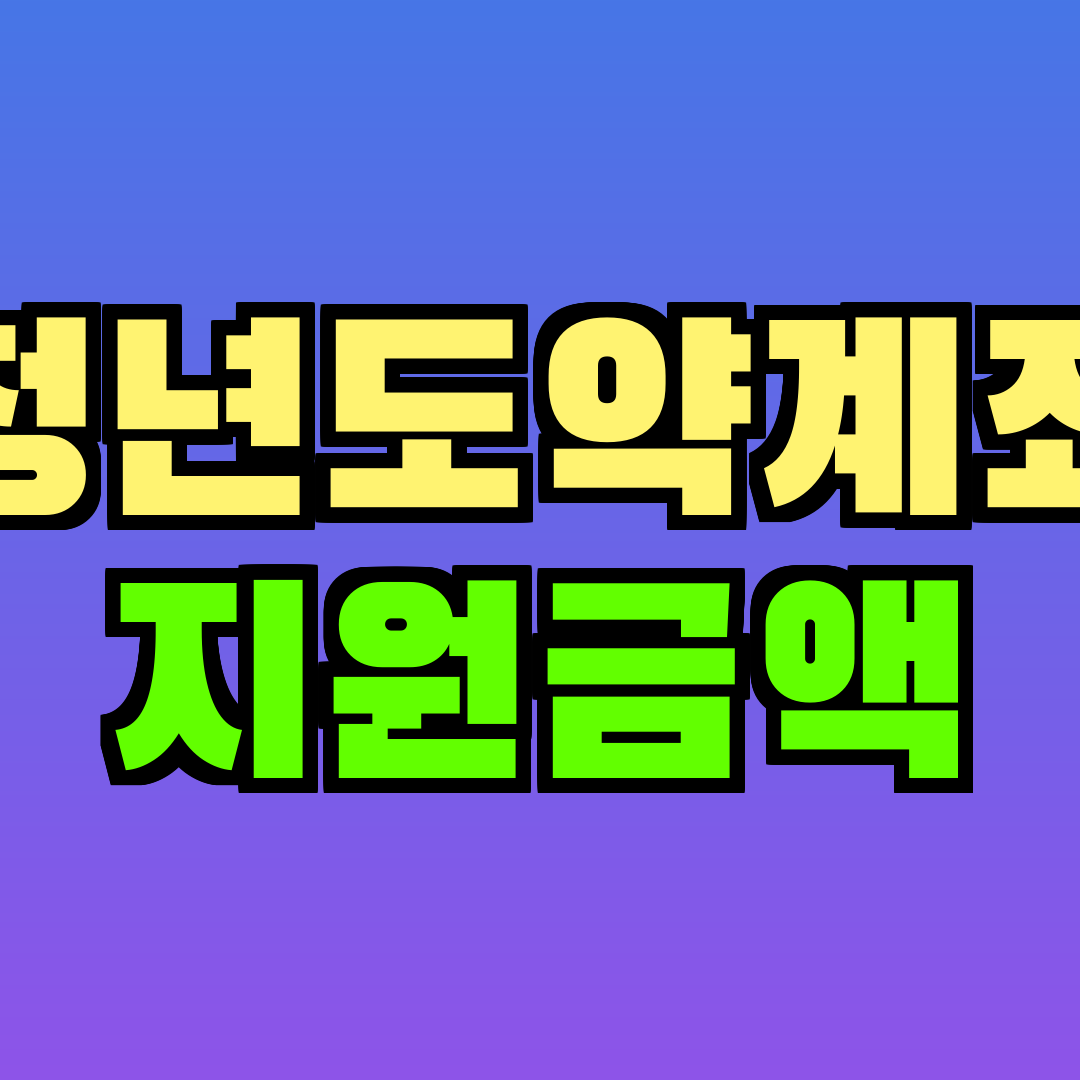 청년도약계좌 지원금액